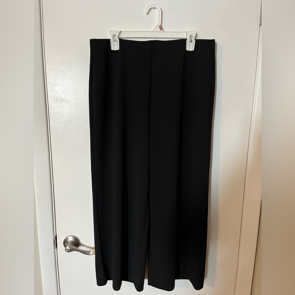 LOFT Cropped Wide Leg Pull-on Pants